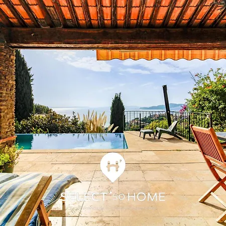 Select'sohome - Magnifique Pour 10 Personnes Avec Piscine à Débordement Et Vue Sur La ! - Pavillou Le Lavandou
